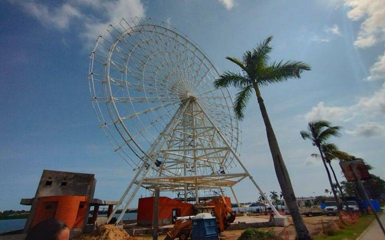 La mega rueda de la fortuna que se construye en Tampico quedará ...